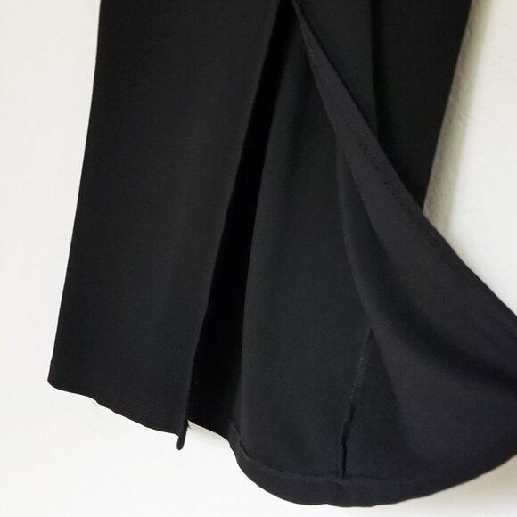 Marine Layer Lexi Rib V-Neck Maxi Dress Black Size M Lined Stretch Bodycon $118 - Picture 13 of 15